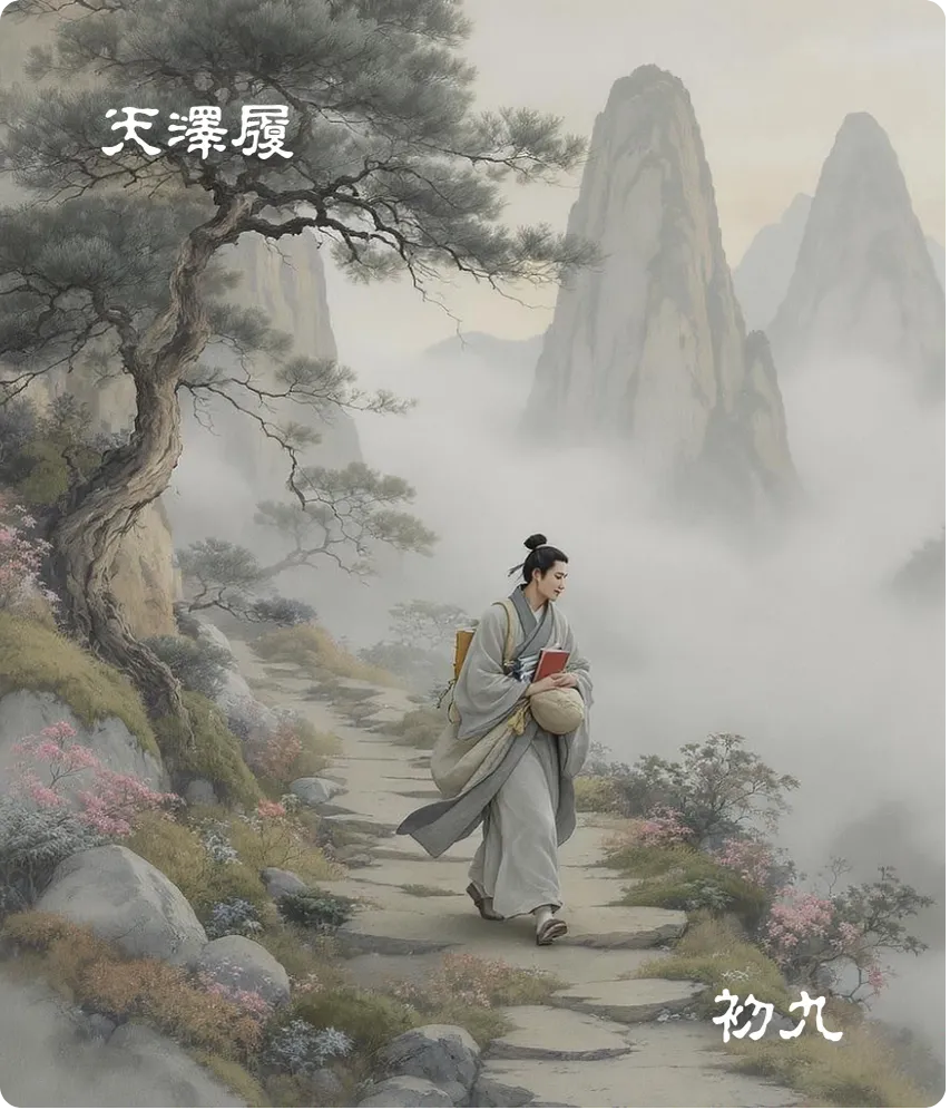 天泽履卦初九爻卡：素履