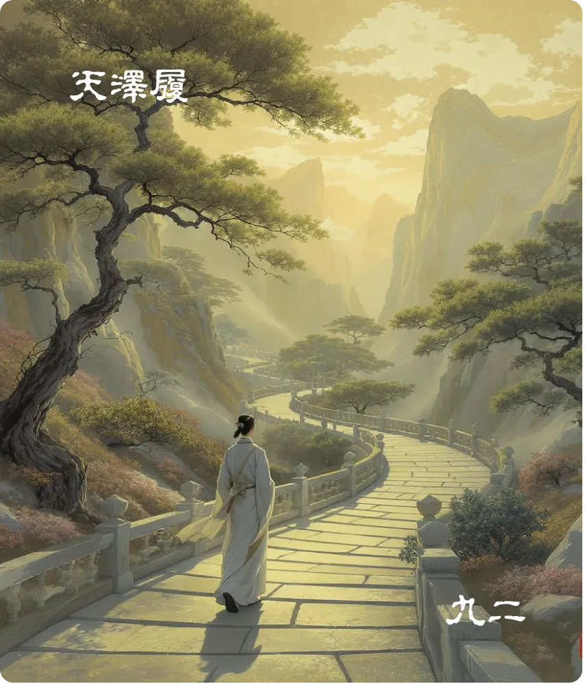 天泽履卦九二爻卡：幽人贞吉