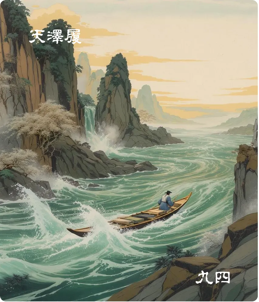 天泽履卦九四爻卡：愬愬终吉