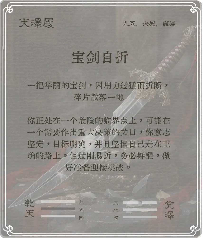 履卦九五爻背面