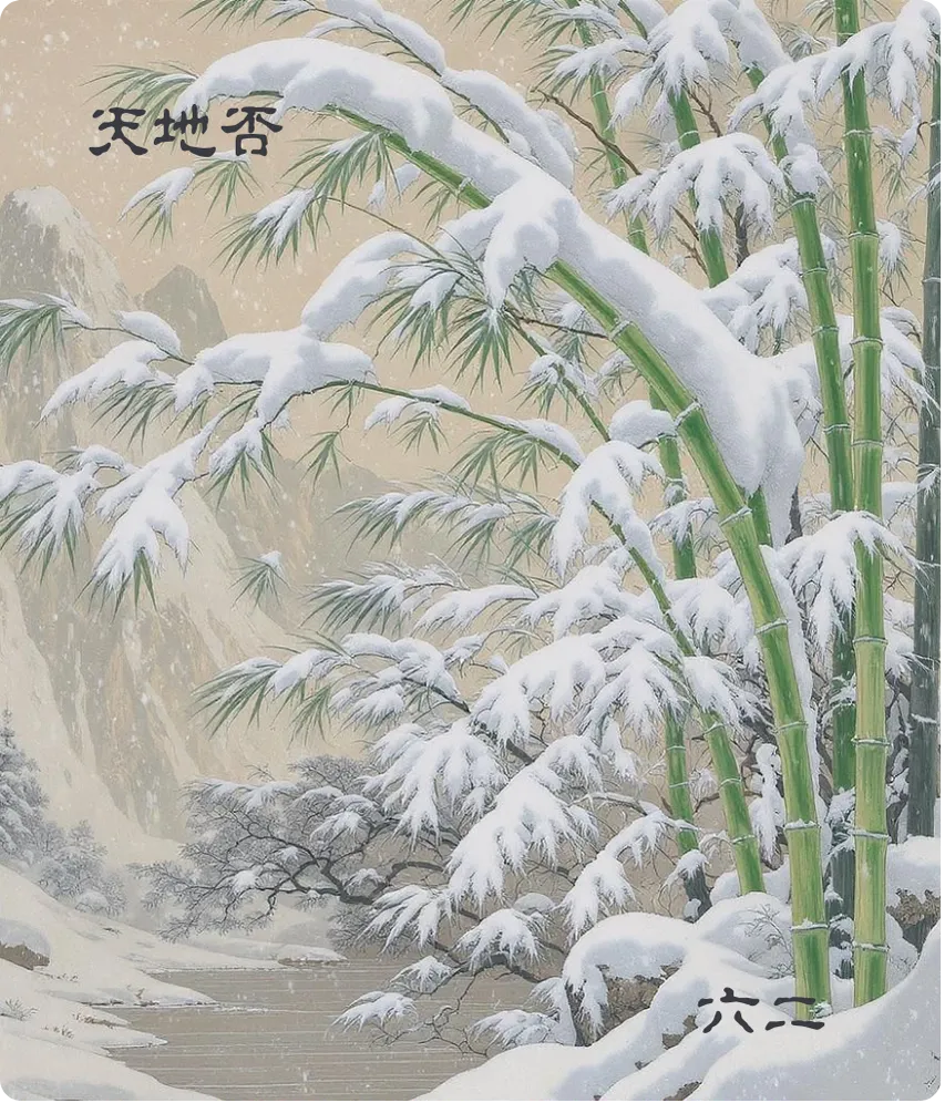 天地否卦六二爻卡:包承