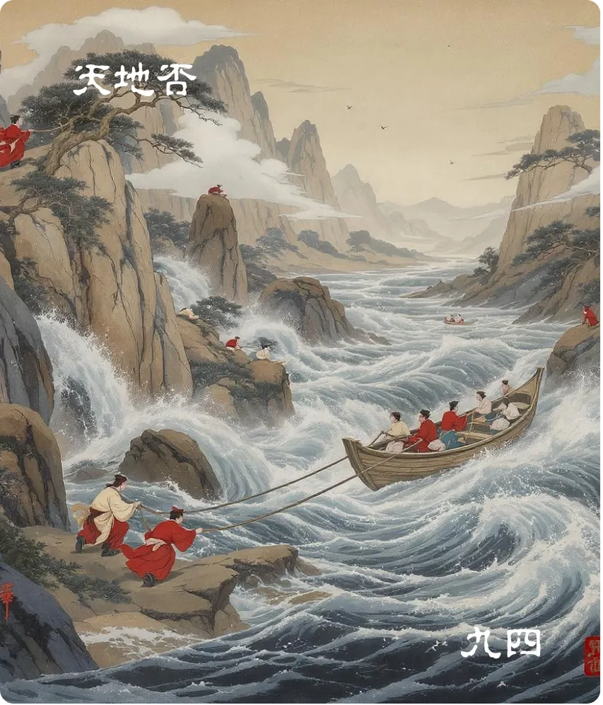 天地否卦九四爻卡:有命無咎