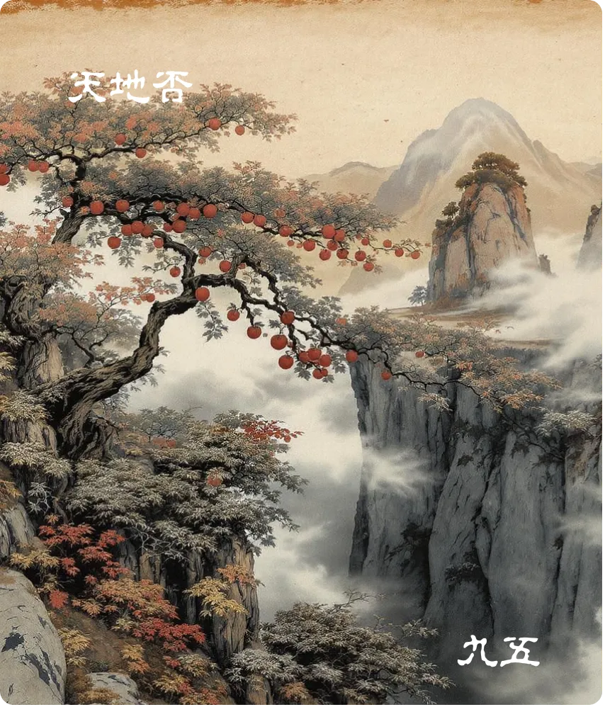 天地否卦九五爻卡:休否