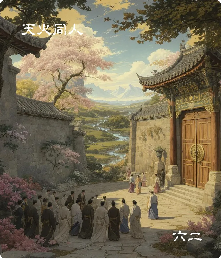 天火同人卦六二爻卡:同人于宗