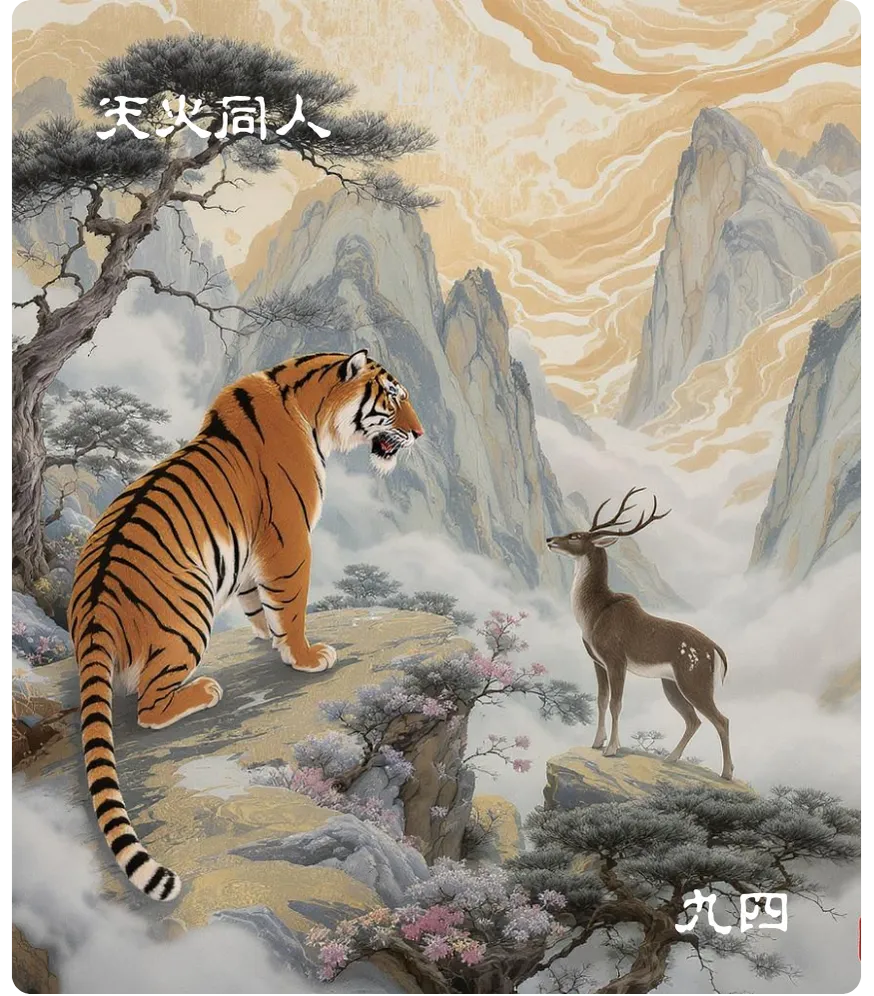 天火同人卦九四爻卡:乘其墉