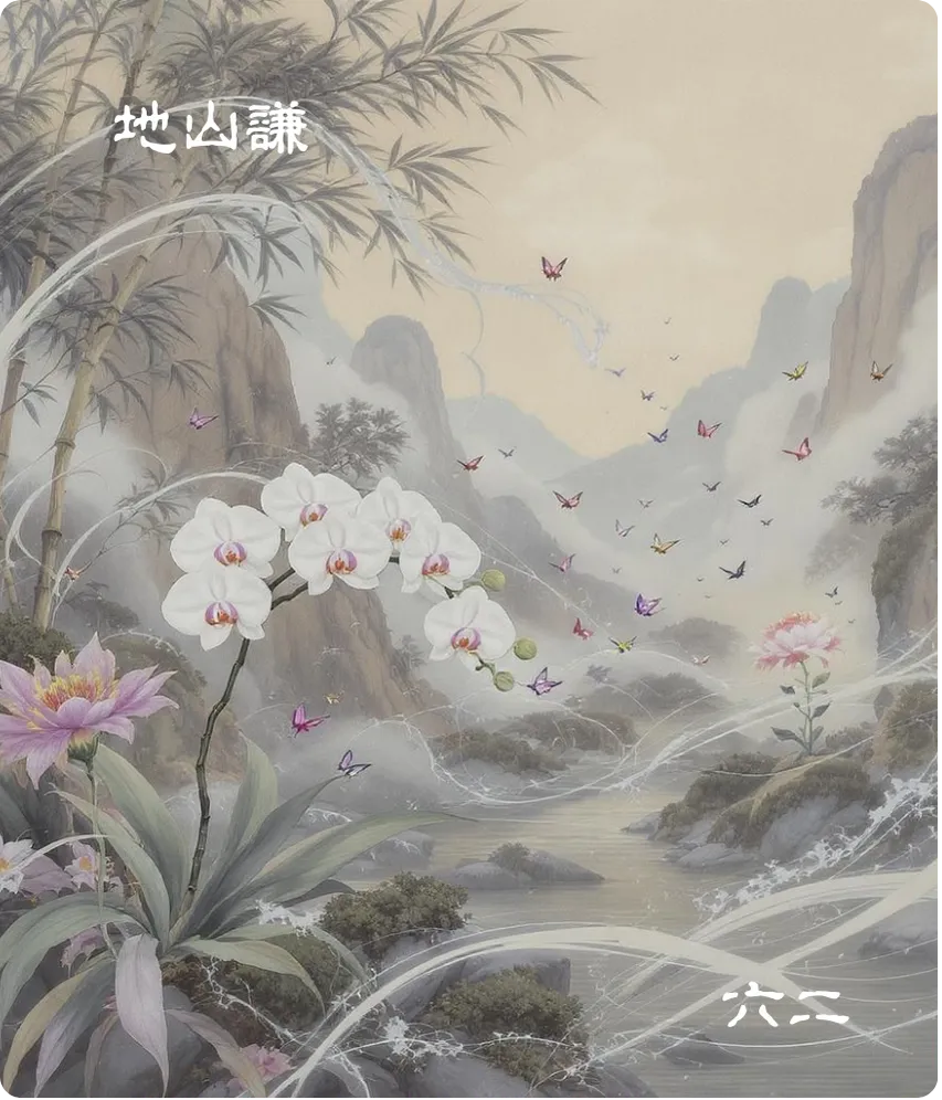 地山谦卦六二爻卡:鸣谦