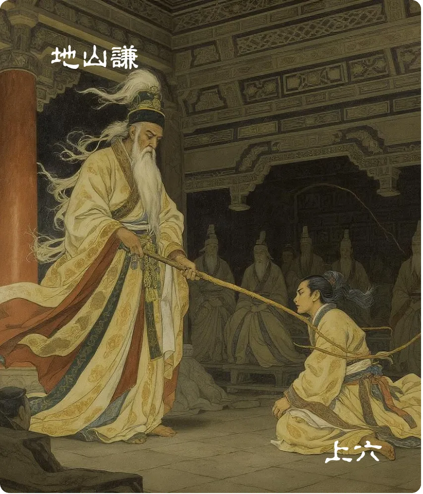 地山谦卦上六爻卡:鸣谦利用行师