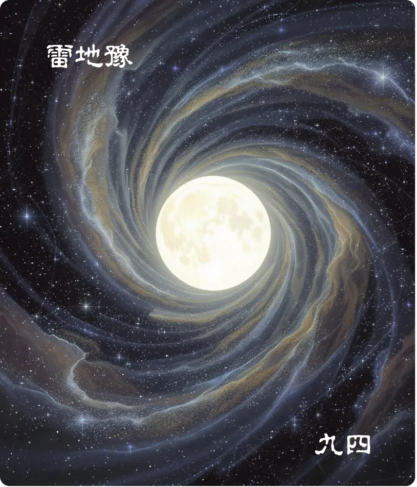 雷地豫卦九四爻卡：由豫