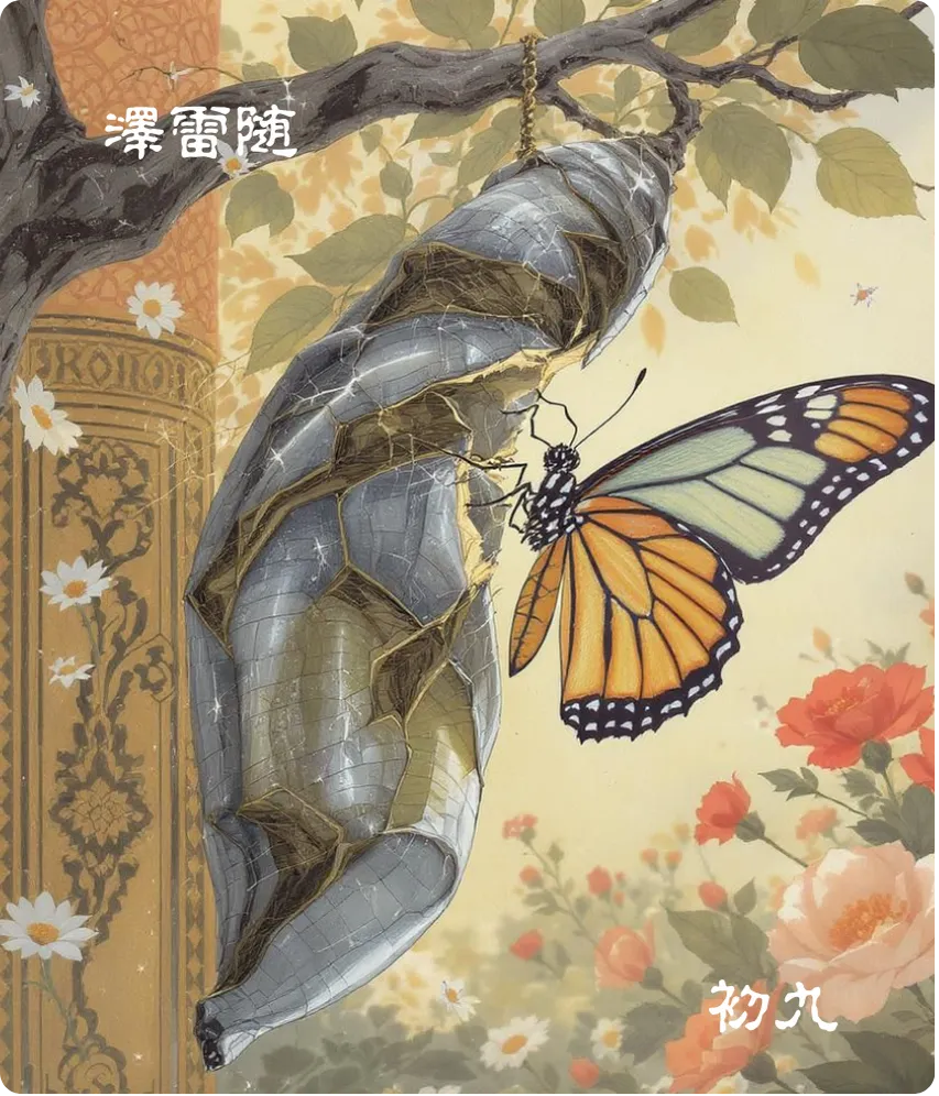 泽雷随卦初九爻卡：出门交有功