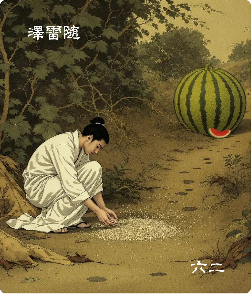 泽雷随卦六二爻卡：系小子