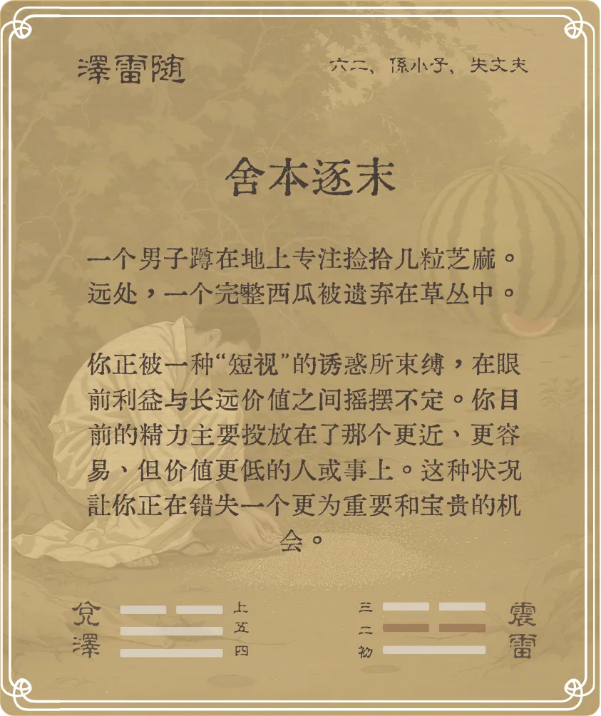 随卦六二爻背面