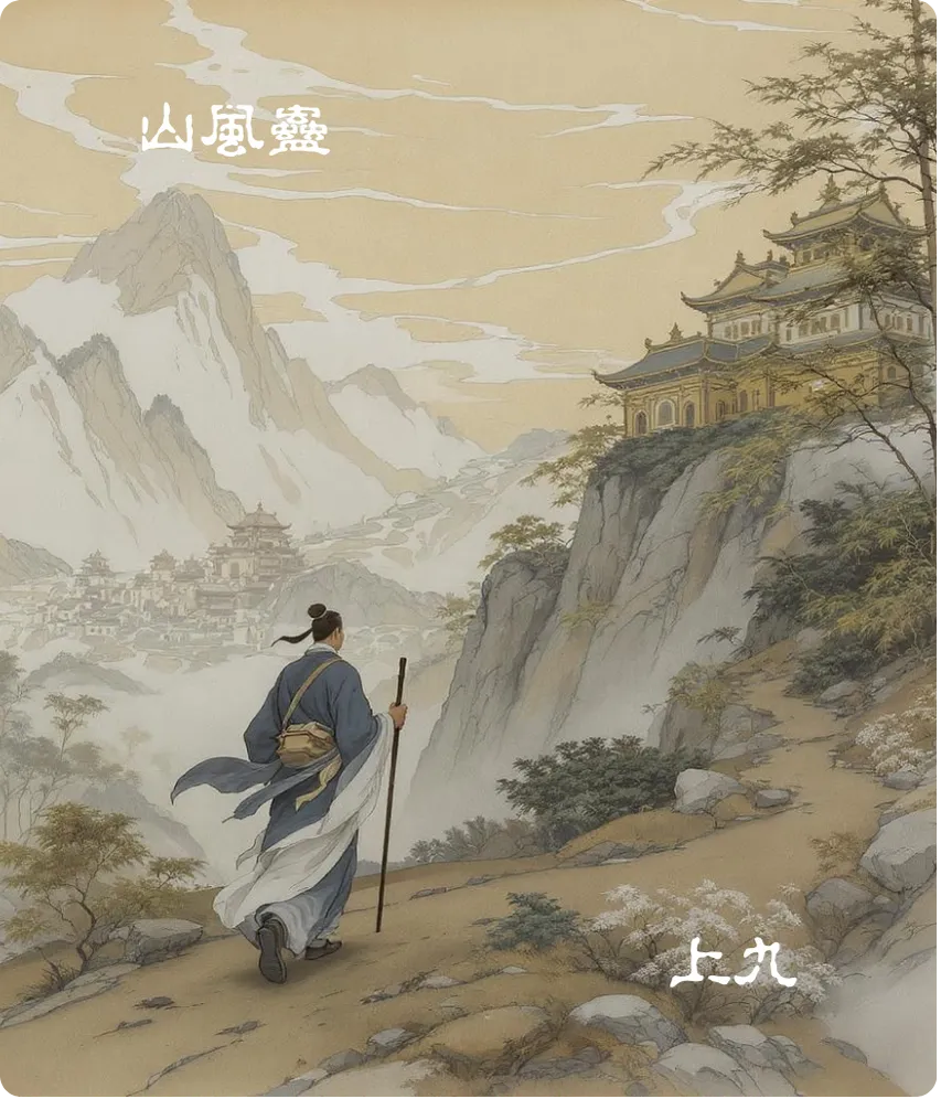 蛊卦上九爻卡——不事王侯高尚其志