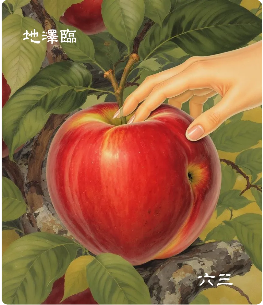 地泽临卦六三爻卡:甘临