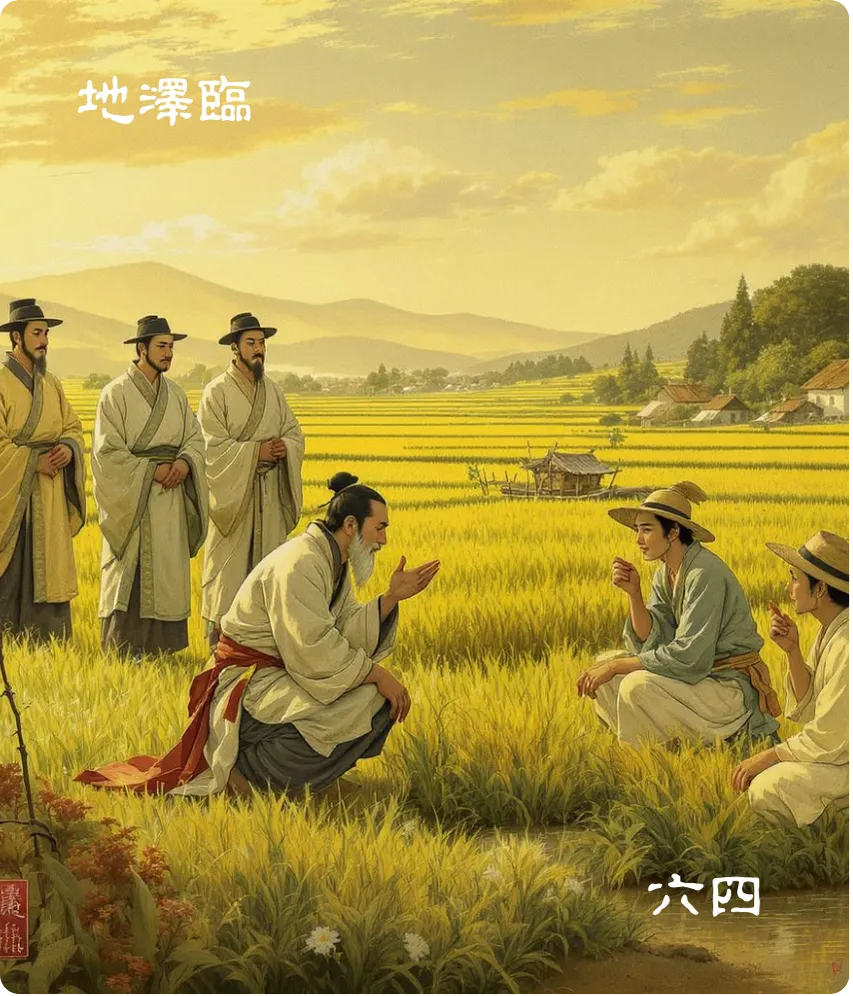 地泽临卦六四爻卡:至临