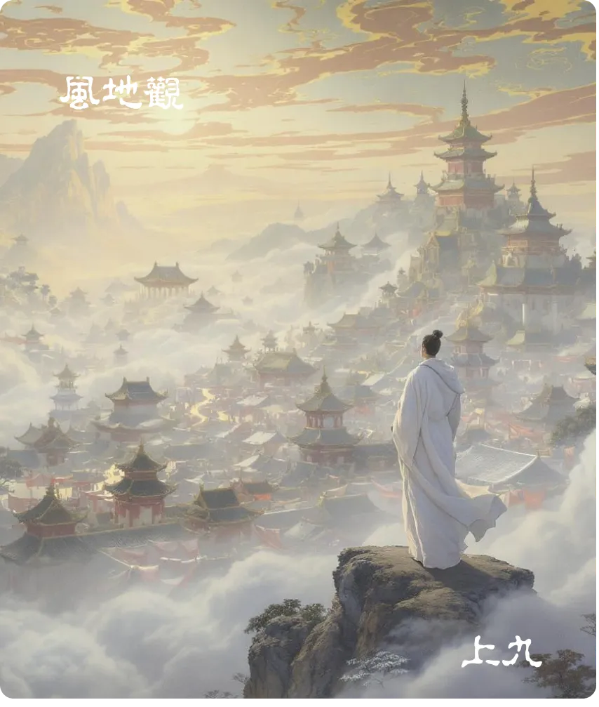 风地观卦上九爻卡:观其生