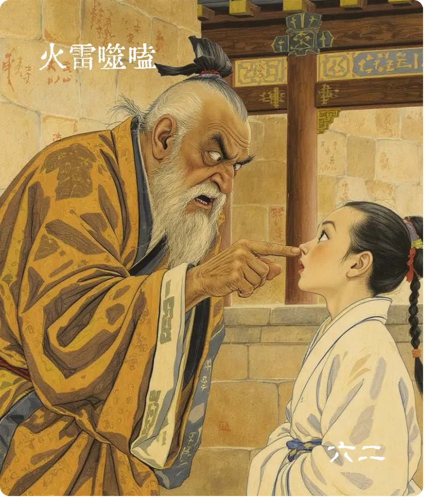 噬嗑卦六二爻卡——噬肤灭鼻