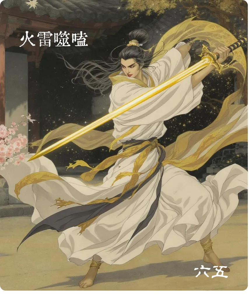 噬嗑卦六五爻卡——噬乾肉得黄金