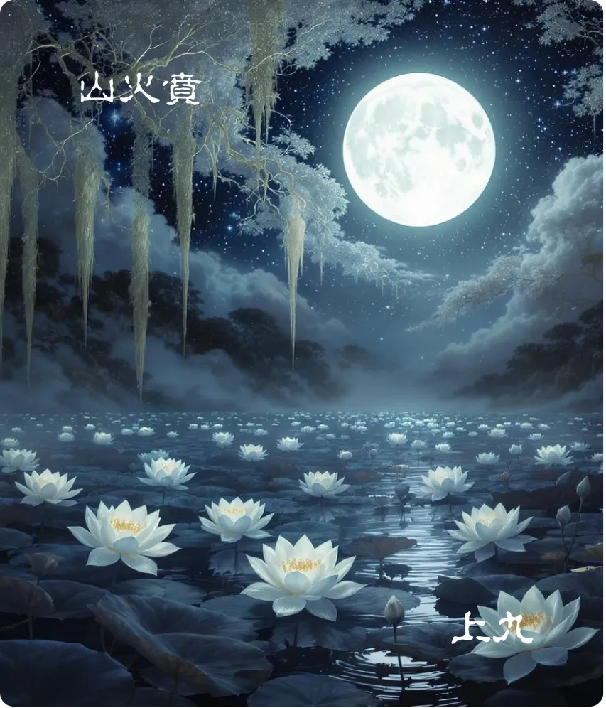 山火贲卦上九爻卡:白贲