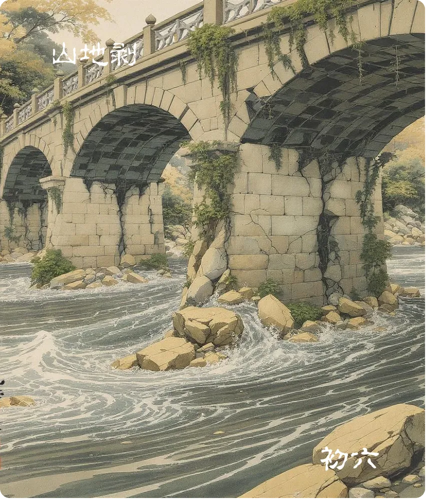 山地剥卦初六爻卡：剥床以足