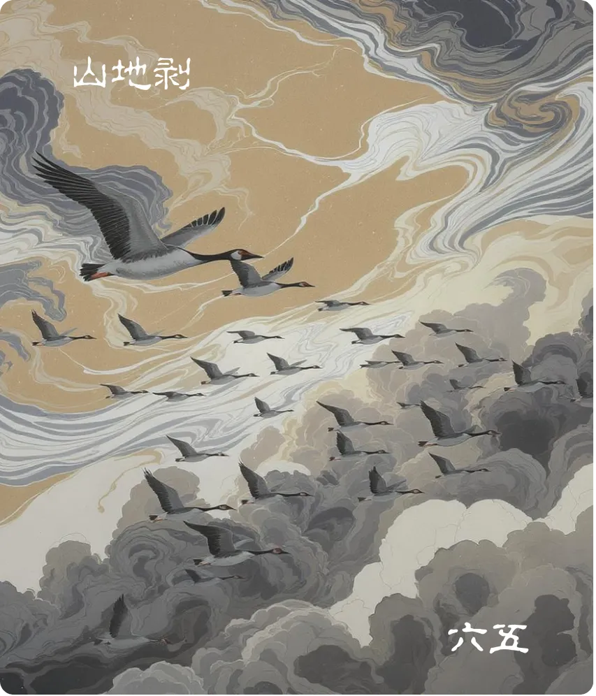 山地剥卦六五爻卡：贯鱼无不利