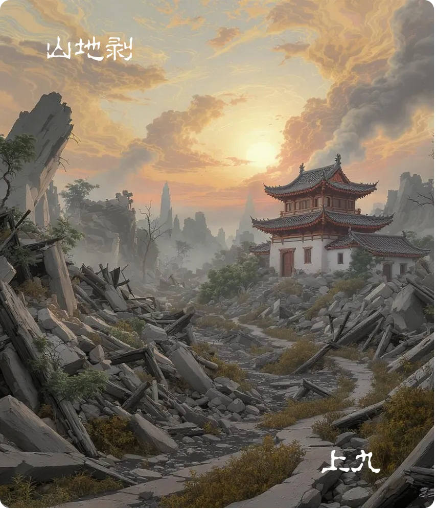 山地剥卦上九爻卡：硕果不食