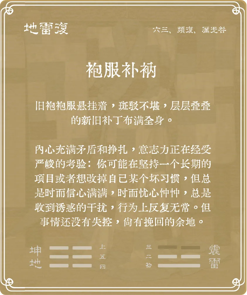 復卦六三爻背面