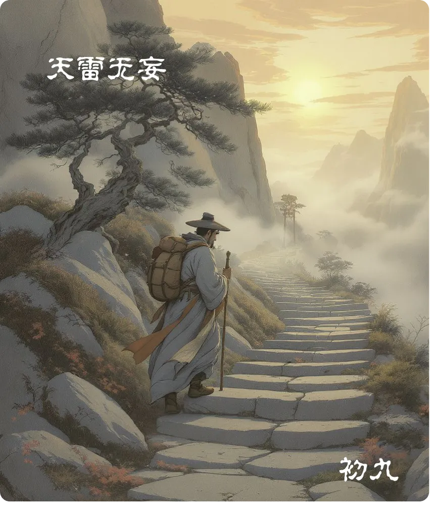 天雷无妄卦初九爻卡：无妄往吉