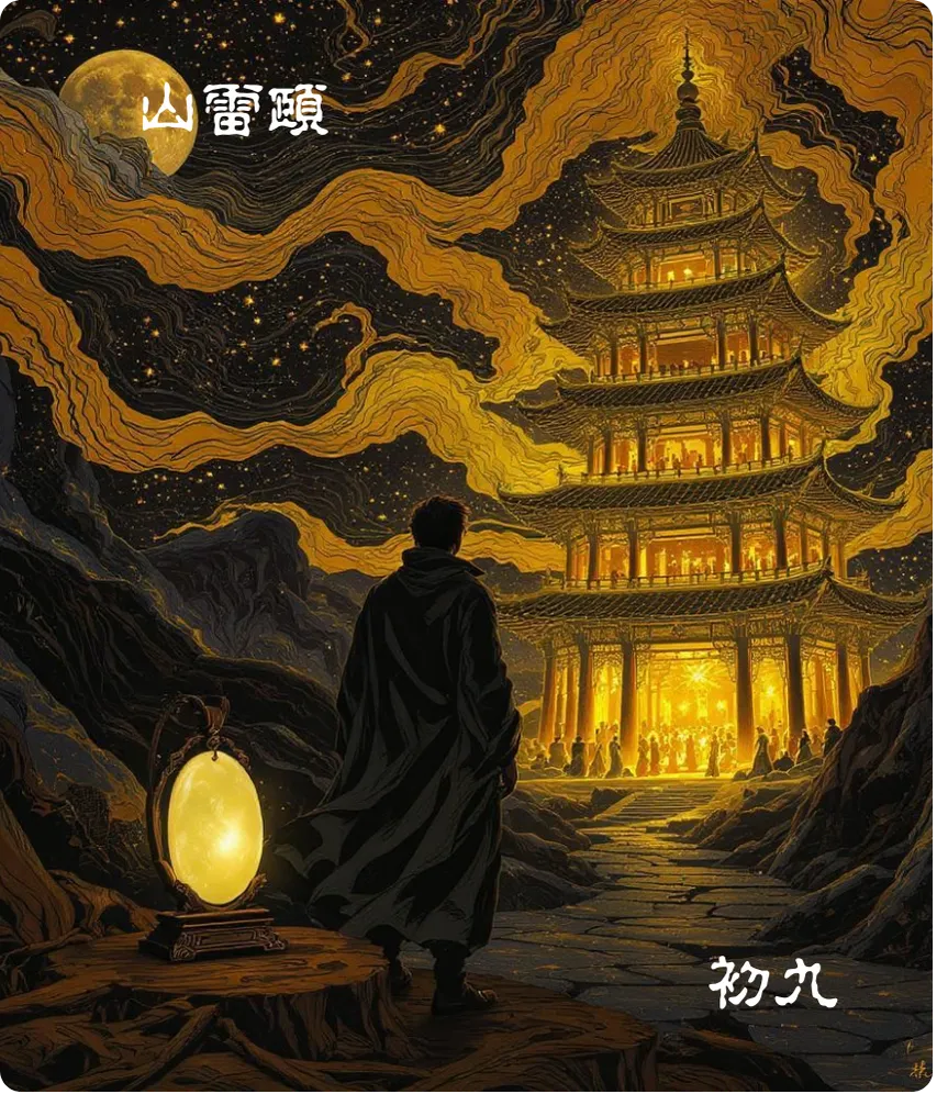 山雷颐卦初九爻卡：舍尔灵龟