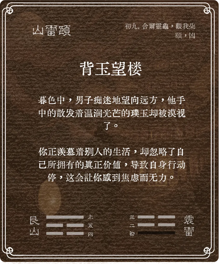 颐卦初九爻背面