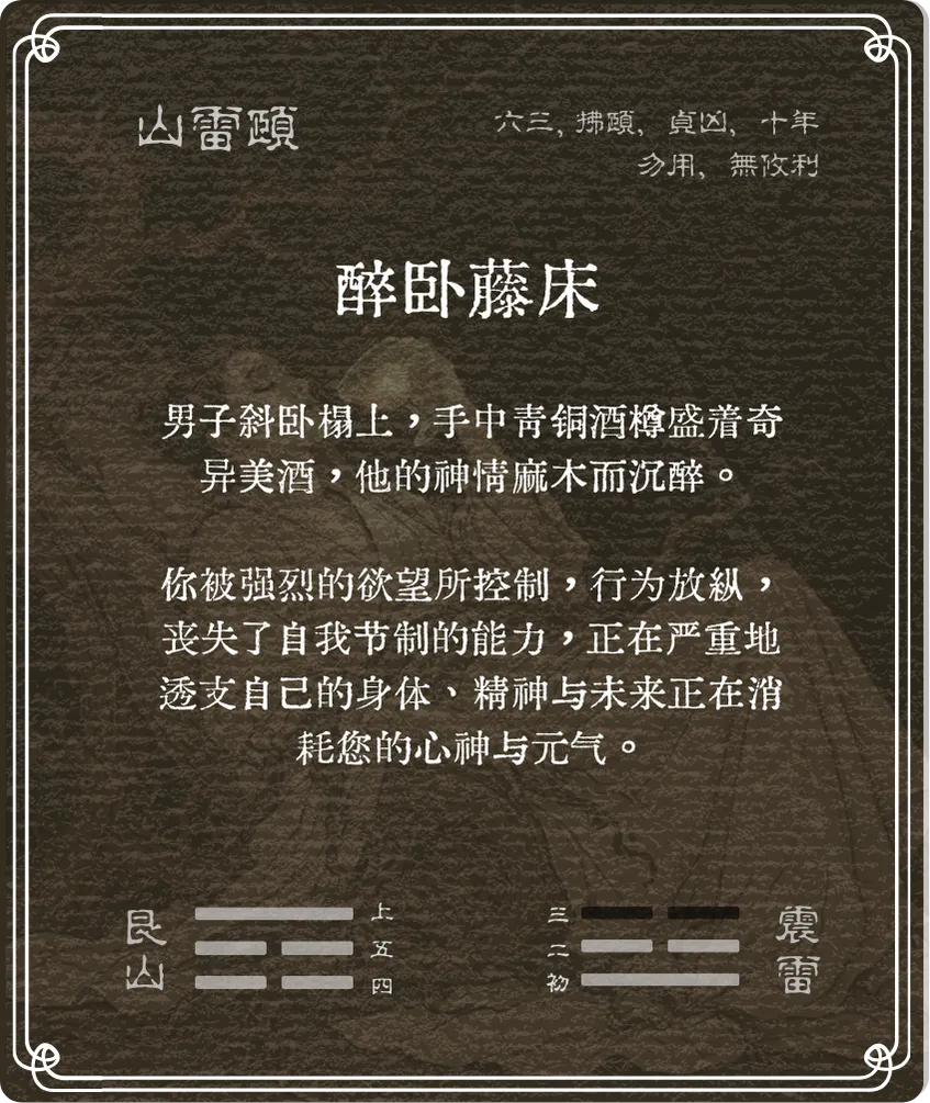 颐卦六三爻背面