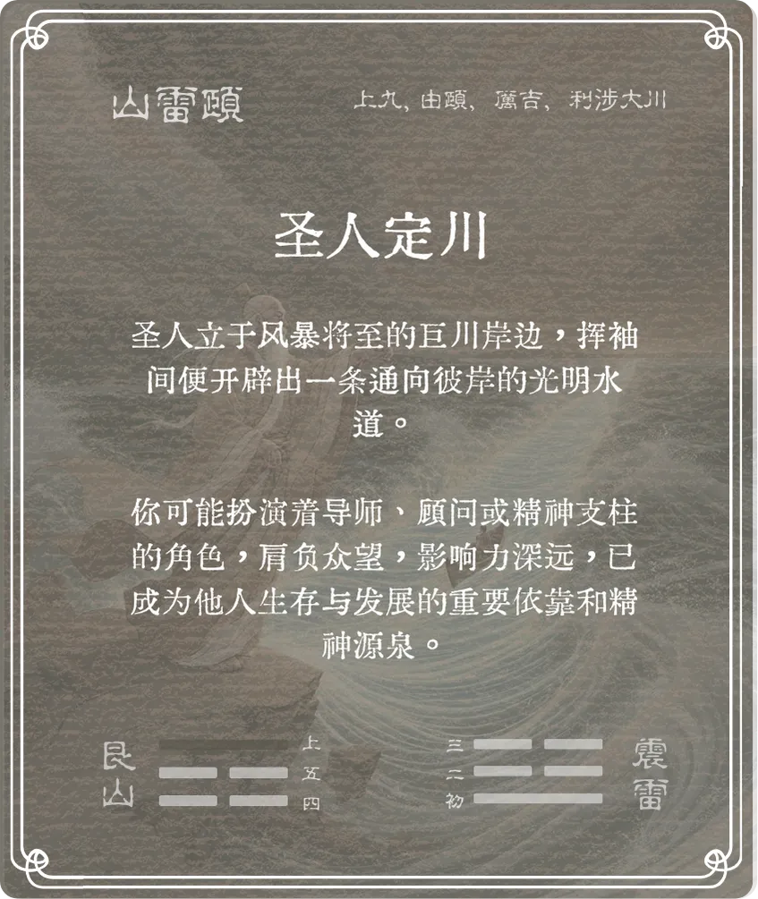 颐卦上九爻背面