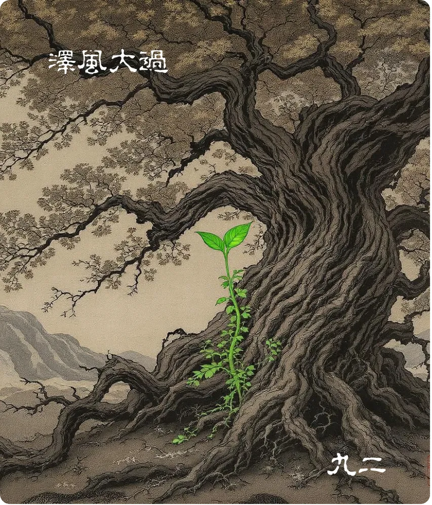 泽风大过卦九二爻卡:枯杨生稊