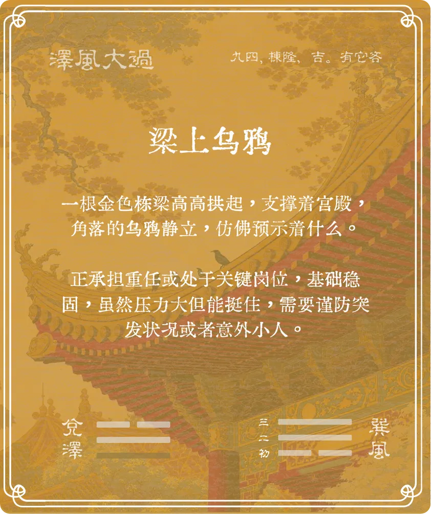 大過卦九四爻背面