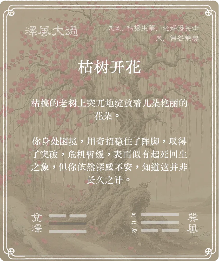 大過卦九五爻背面