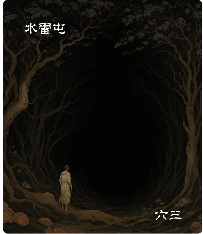 水雷屯卦六三爻卡：即鹿无虞