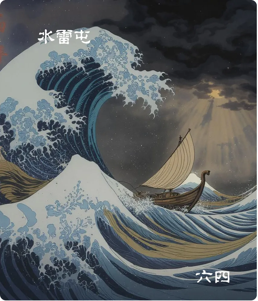 水雷屯卦六四爻卡：乘马求婚媾