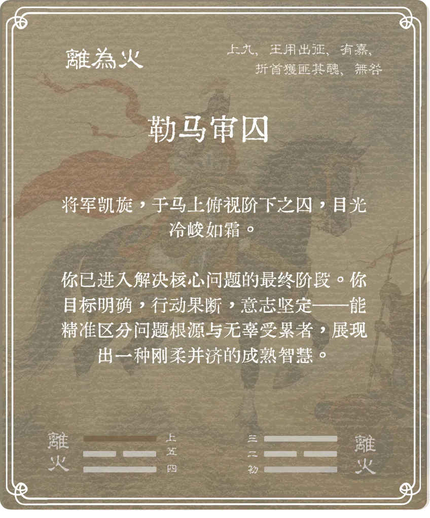 離卦上九爻背面