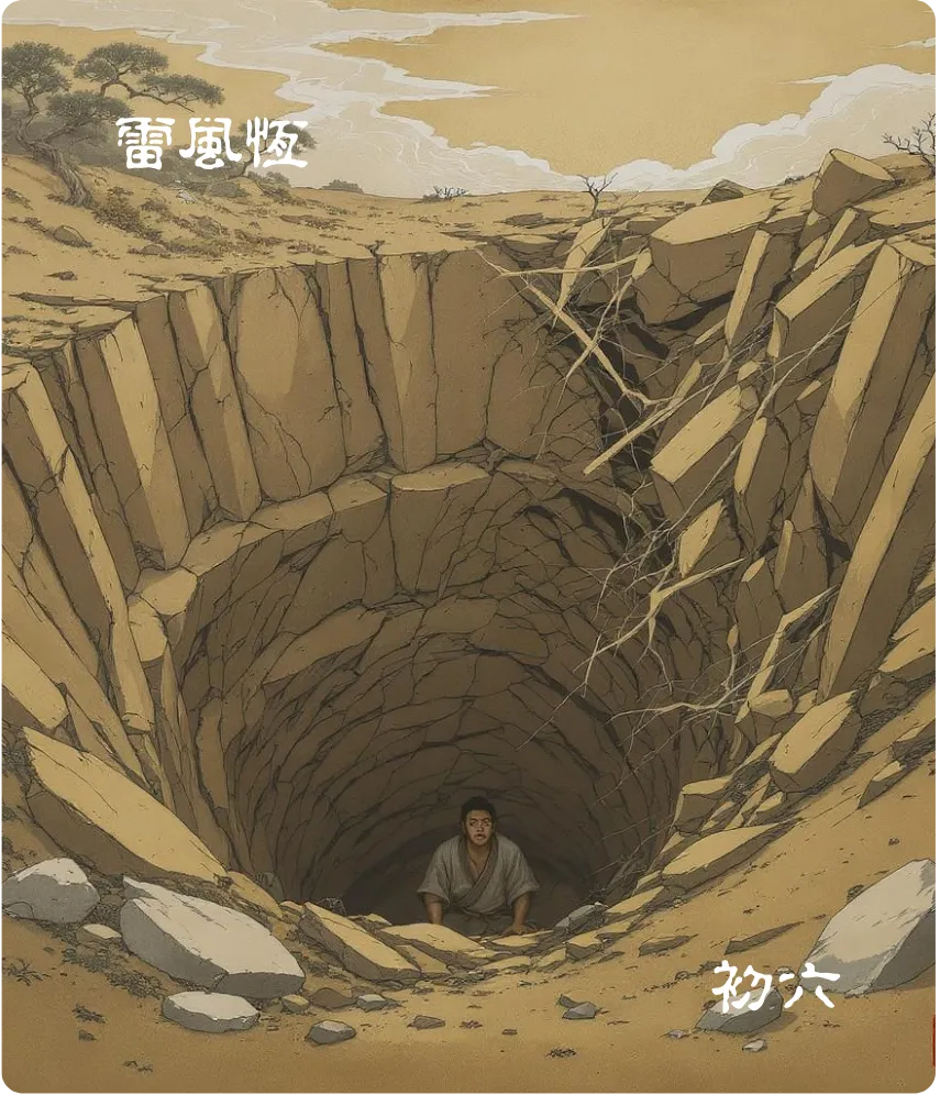 恒卦初六爻正面