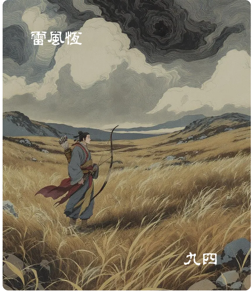 恒卦九四爻正面