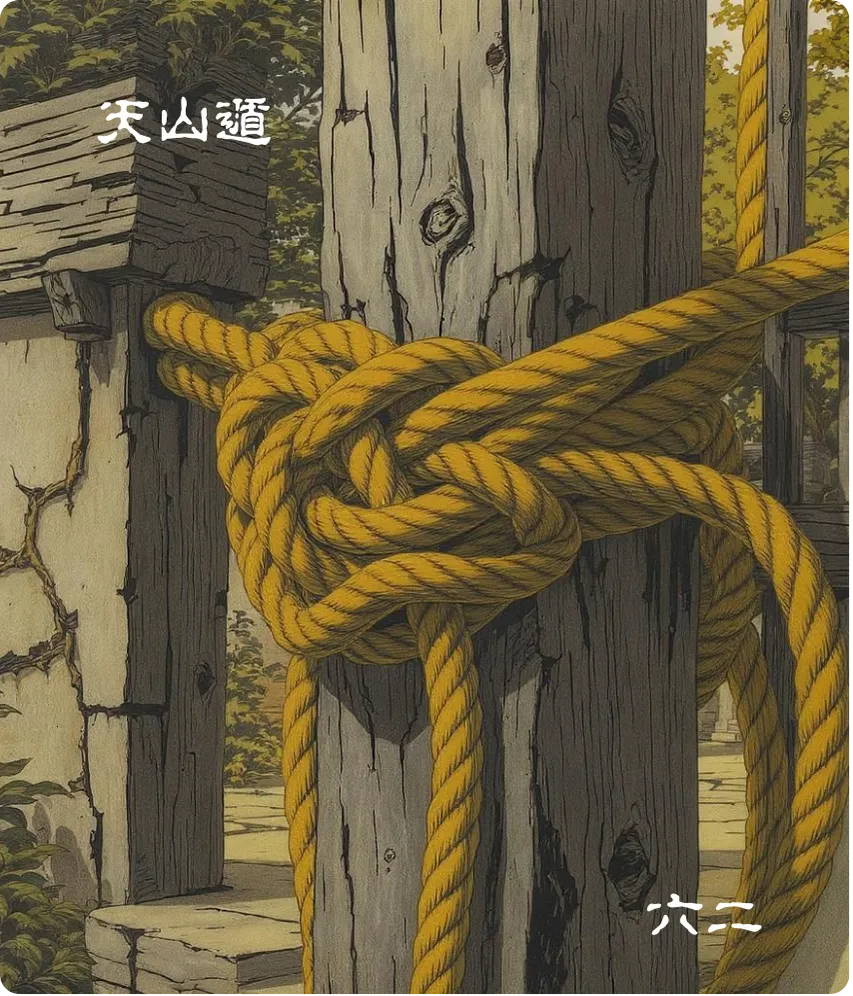 遁卦六二爻正面