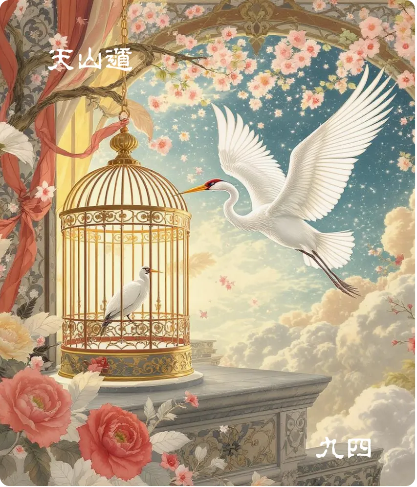 遁卦九四爻正面