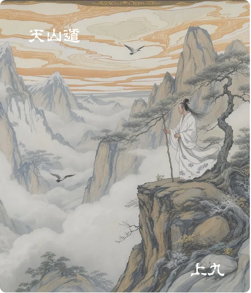 遁卦上九爻正面