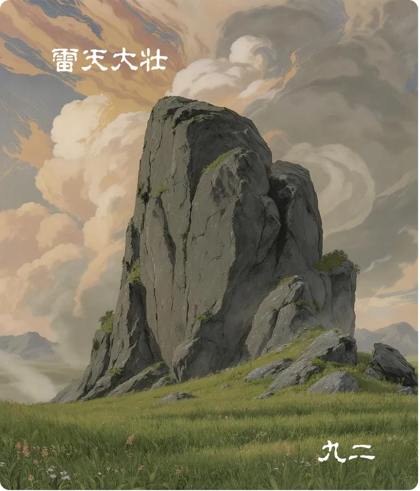 大壯卦九二爻正面