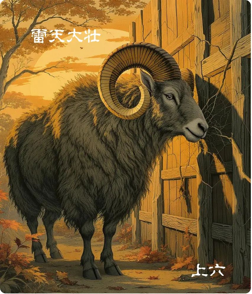 大壯卦上六爻正面