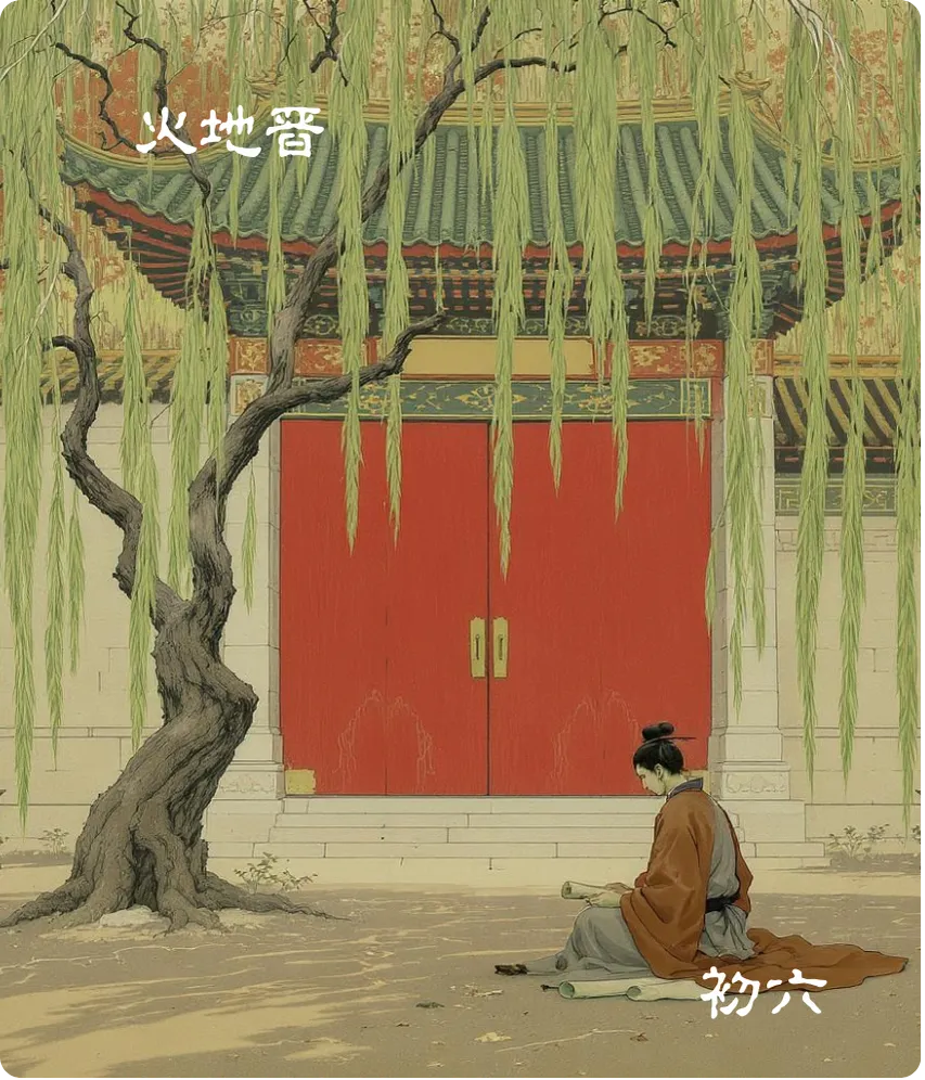 晋卦初六爻卡——晋如摧如