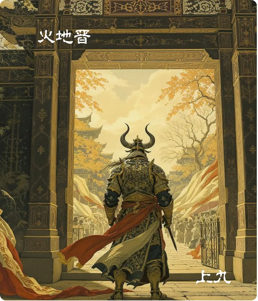 晋卦上九爻卡——晋其角厉吉