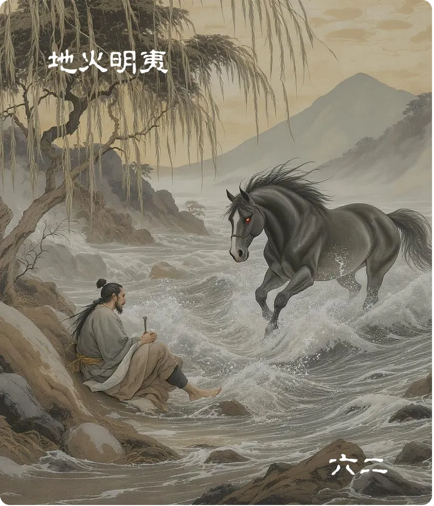 明夷卦六二爻卡——夷于左股用拯马壮