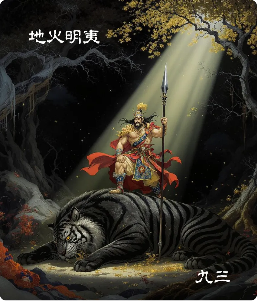 明夷卦九三爻卡——明夷于南狩得其大首