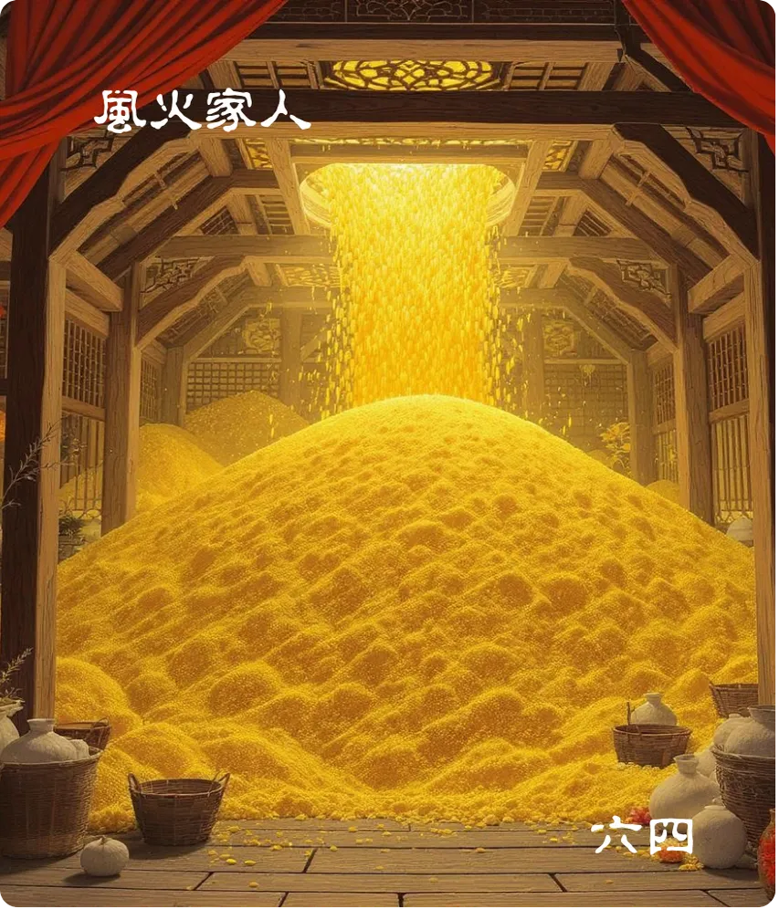 家人卦六四爻卡——富家大吉