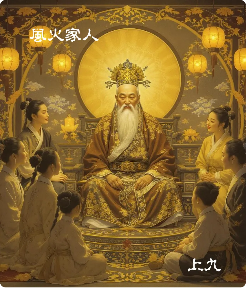 家人卦上九爻卡——有孚威如终吉